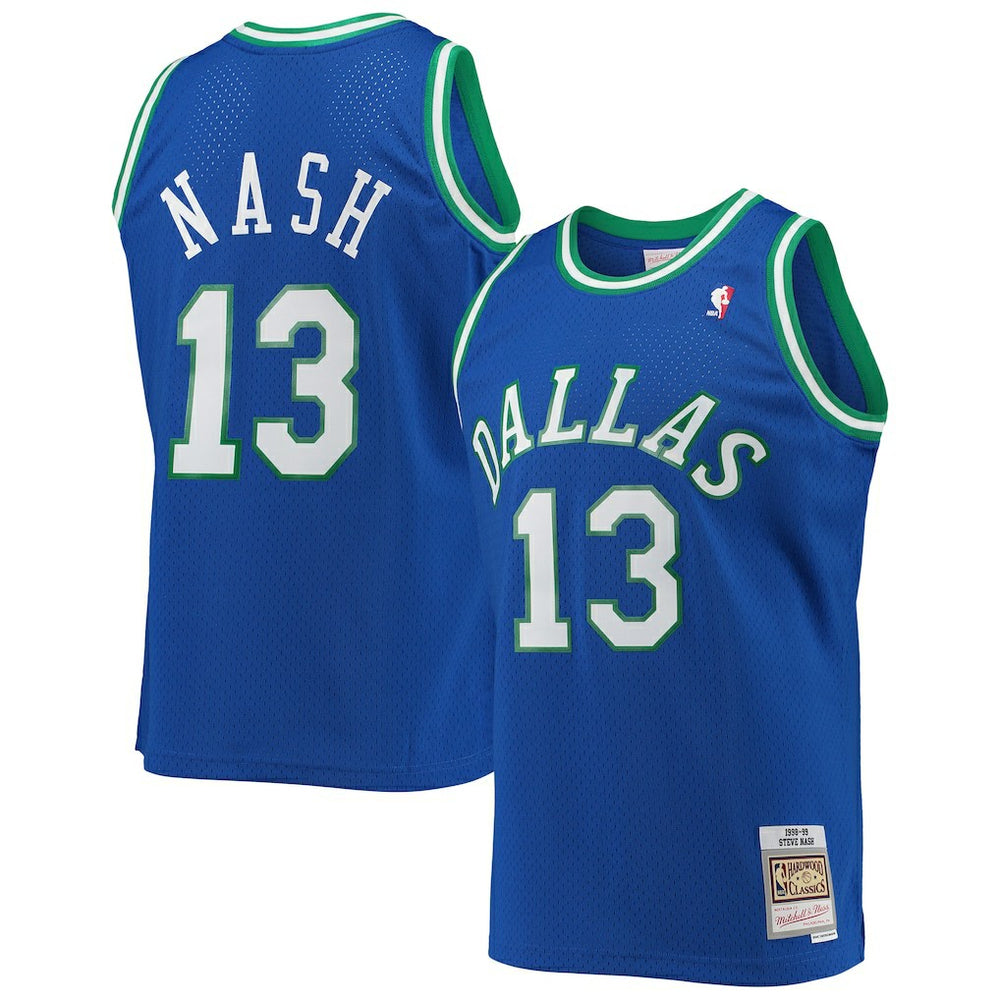 Steve Nash Dallas Mavericks 1998/99 Hardwood Classics Swingman Jersey sale - Blue cheap