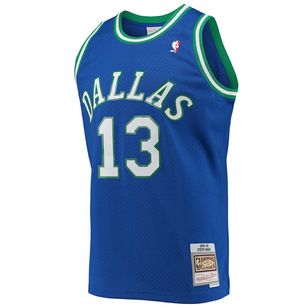 Steve Nash Dallas Mavericks 1998/99 Hardwood Classics Swingman Jersey sale - Blue cheap
