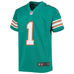 Tua Tagovailoa Miami Dolphins Youth Game Jersey - Aqua discount