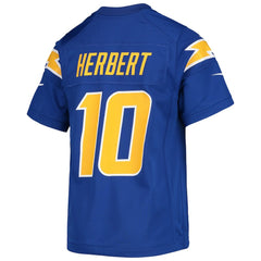 Justin Herbert Los Angeles Chargers Youth Game Jersey - Royal for sale