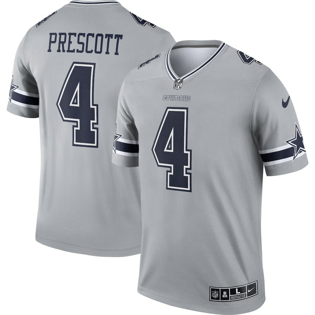 Dak Prescott Dallas Cowboys Inverted Legend Player Performance Top - Gray sale
