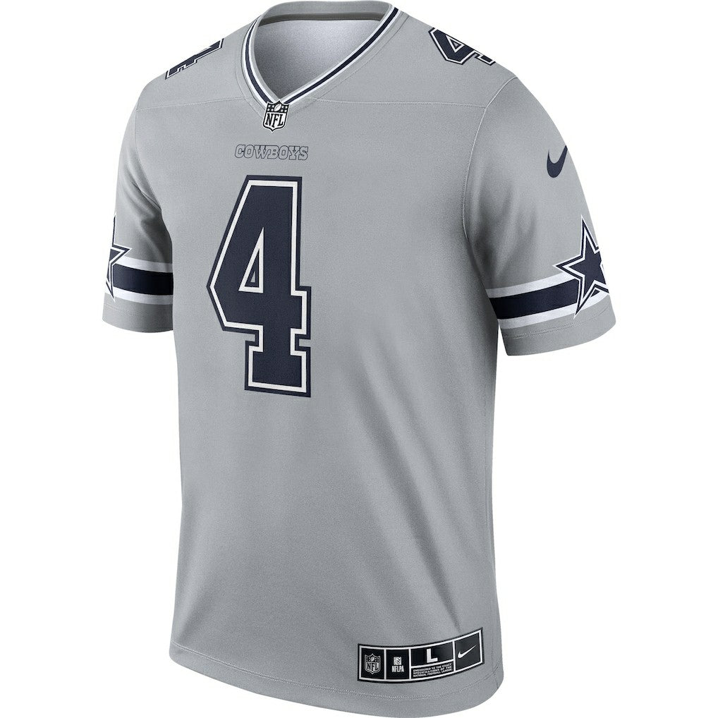 Dak Prescott Dallas Cowboys Inverted Legend Player Performance Top - Gray sale