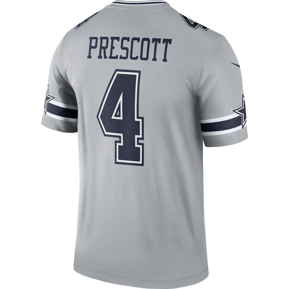 Dak Prescott Dallas Cowboys Inverted Legend Player Performance Top - Gray sale