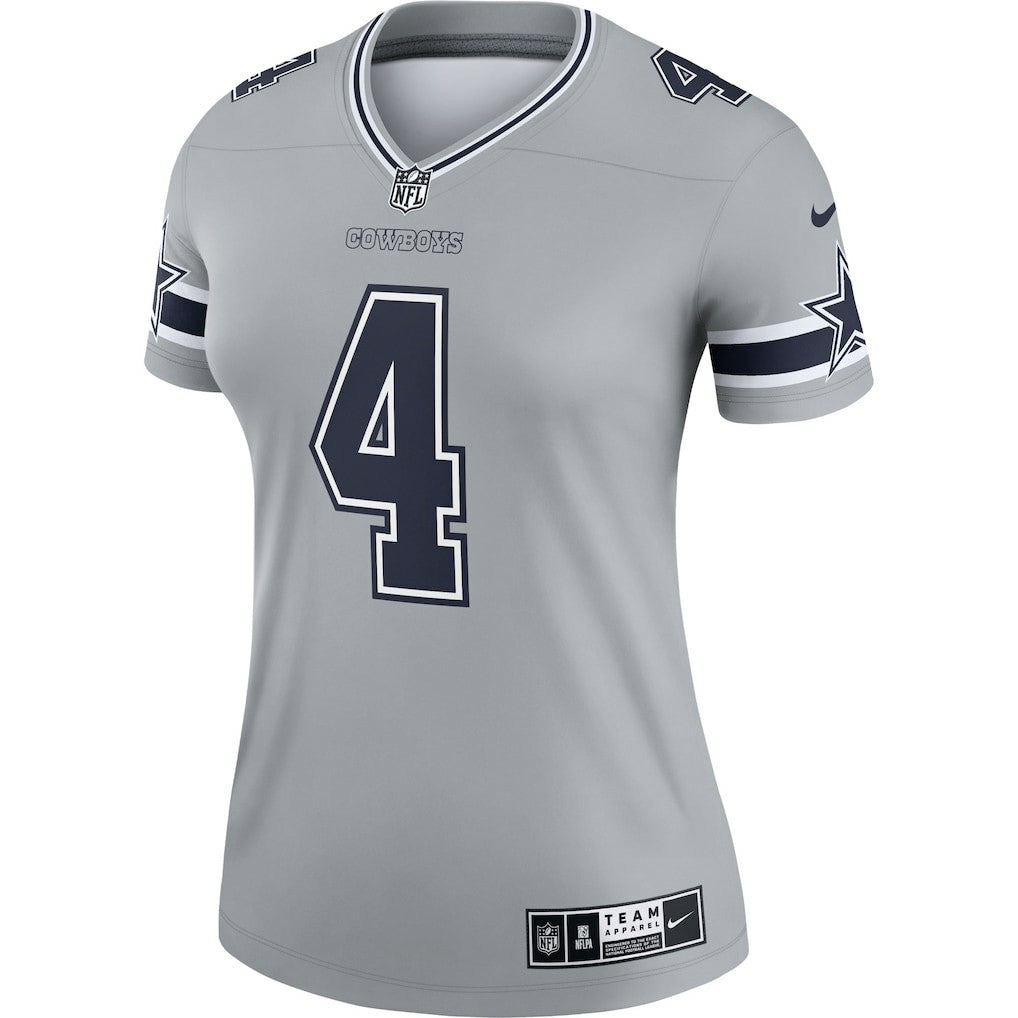 Dak Prescott Dallas Cowboys Women's Legend Player Performance Top - Gray outlet