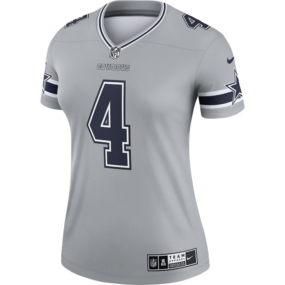 Dak Prescott Dallas Cowboys Women's Legend Player Performance Top - Gray outlet