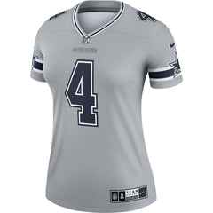 Dak Prescott Dallas Cowboys Women's Legend Player Performance Top - Gray outlet