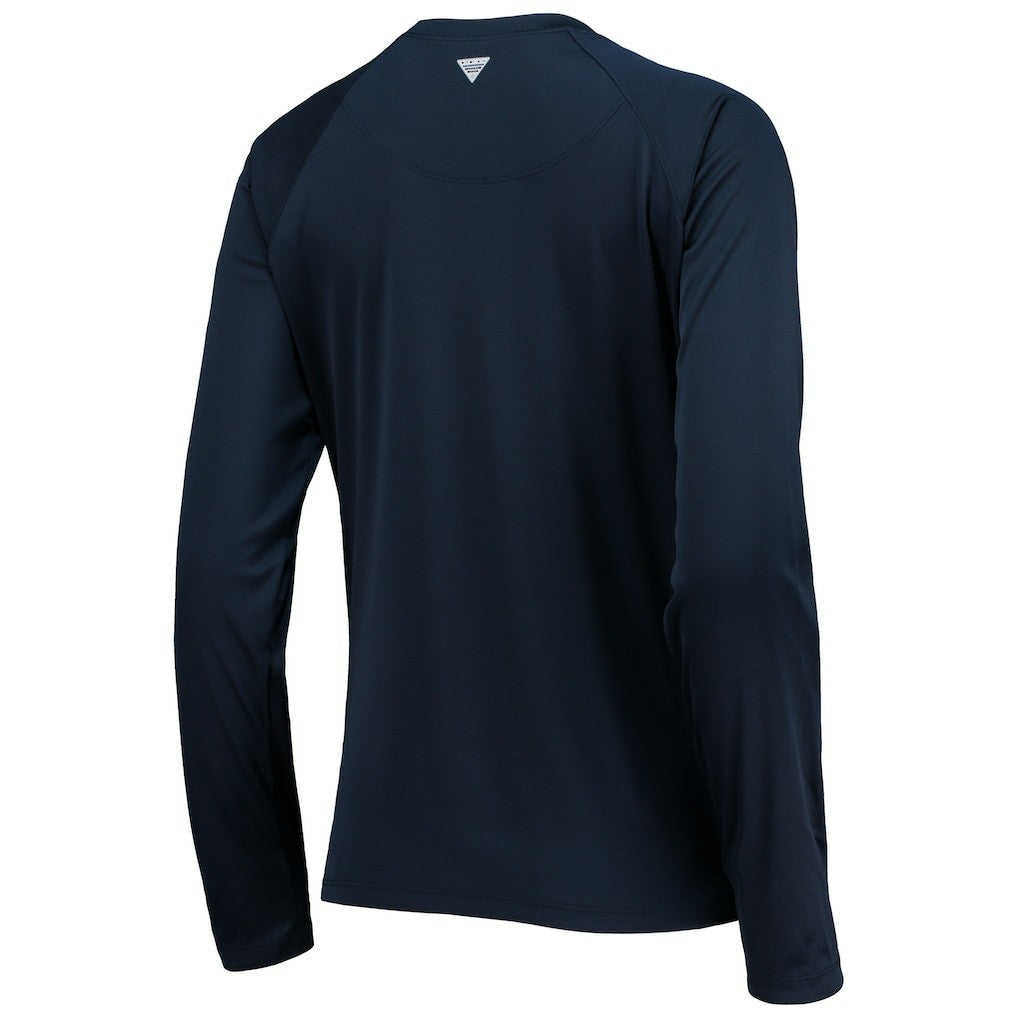 Dallas Cowboys Women's Tidal Omni-Shade Raglan Long Sleeve T-Shirt - Navy/White cheap