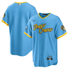 Milwaukee Brewers City Connect Replica Team Jersey Powder Blue