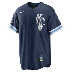 Salvador Perez Kansas City Royals City Connect Replica Player Jersey Navy
