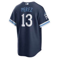 Salvador Perez Kansas City Royals City Connect Replica Player Jersey Navy
