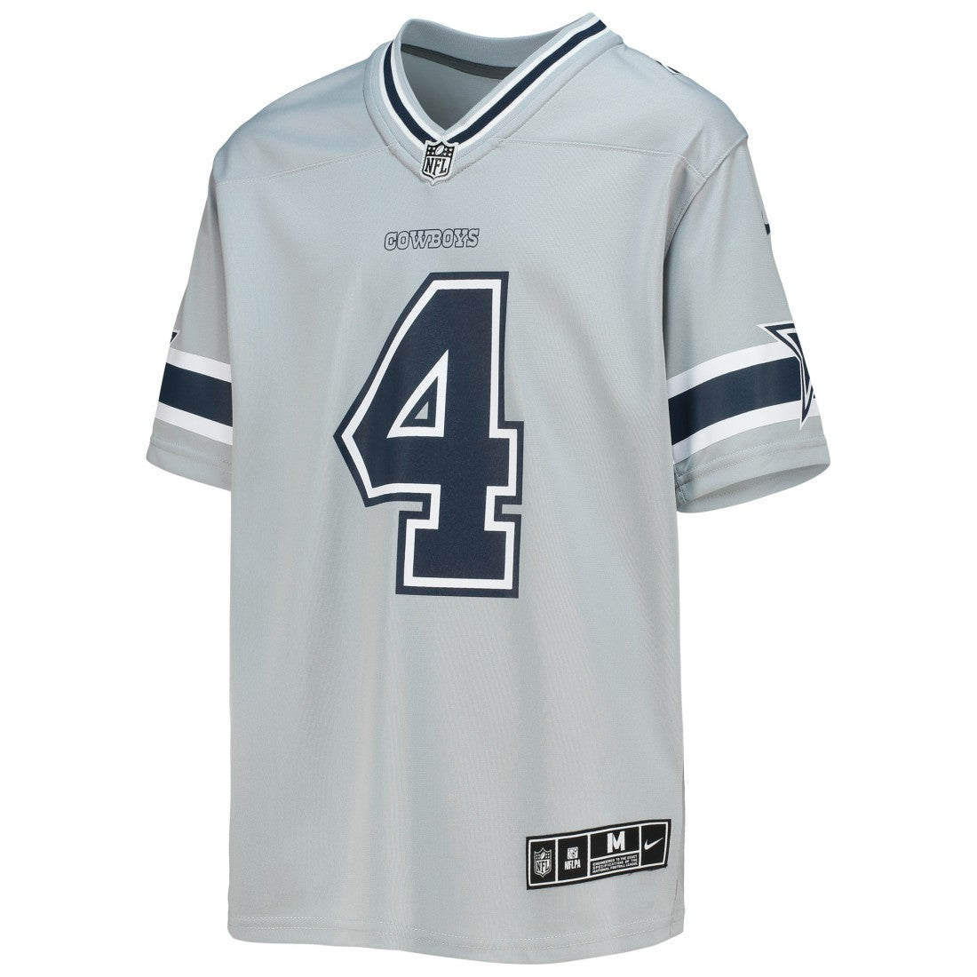 Dak Prescott Dallas Cowboys Youth Inverted Team Game Jersey - Silver for sale