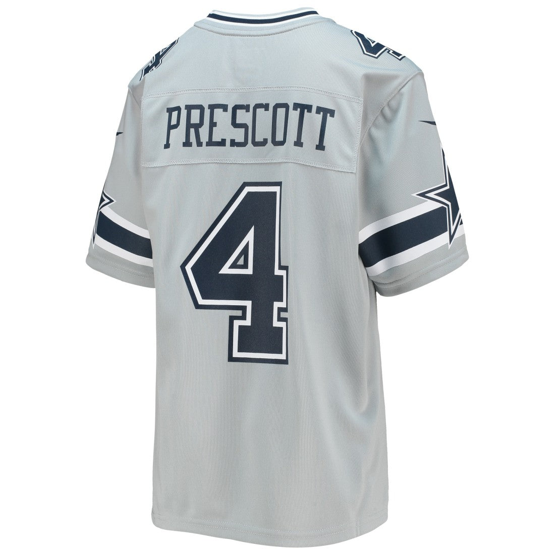 Dak Prescott Dallas Cowboys Youth Inverted Team Game Jersey - Silver for sale