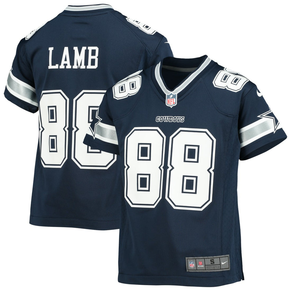 CeeDee Lamb Dallas Cowboys Youth Player Game Jersey - Navy sale