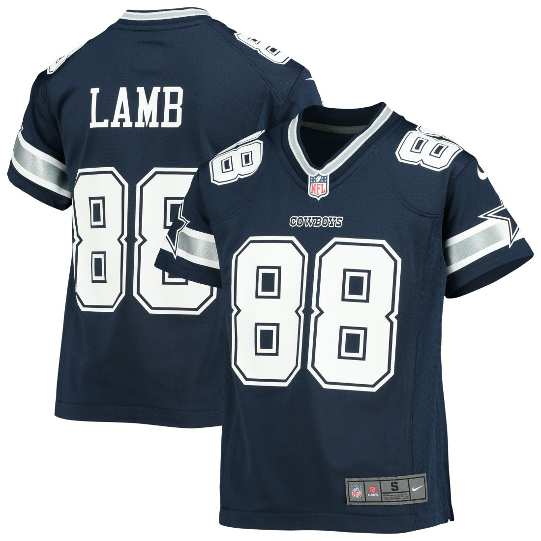 CeeDee Lamb Dallas Cowboys Youth Player Game Jersey - Navy sale
