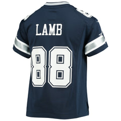 CeeDee Lamb Dallas Cowboys Youth Player Game Jersey - Navy sale