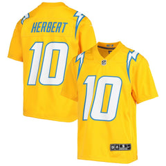 Justin Herbert Los Angeles Chargers Youth Inverted Team Game Jersey - Gold on sale