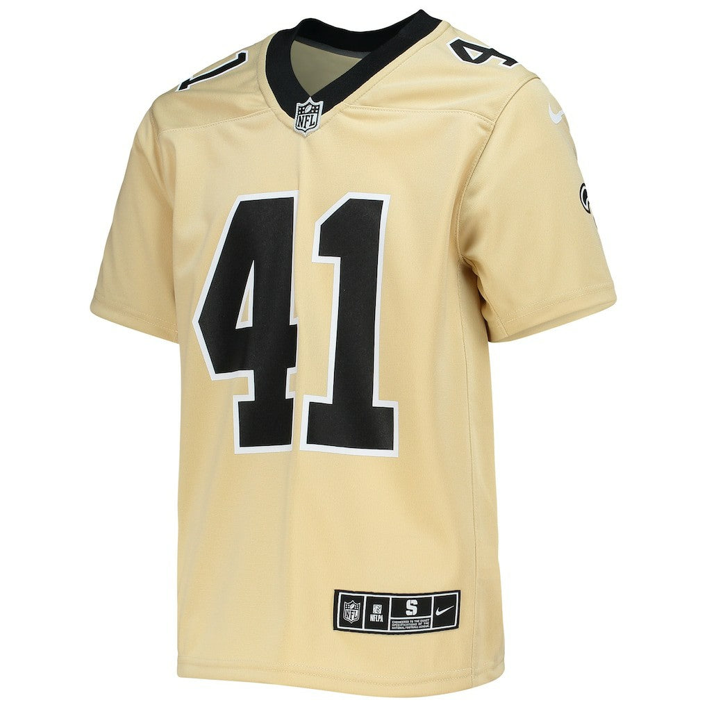 Alvin Kamara New Orleans Saints Youth Inverted Team Game Jersey - Gold cheap