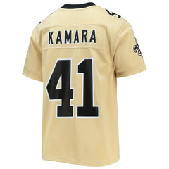 Alvin Kamara New Orleans Saints Youth Inverted Team Game Jersey - Gold cheap