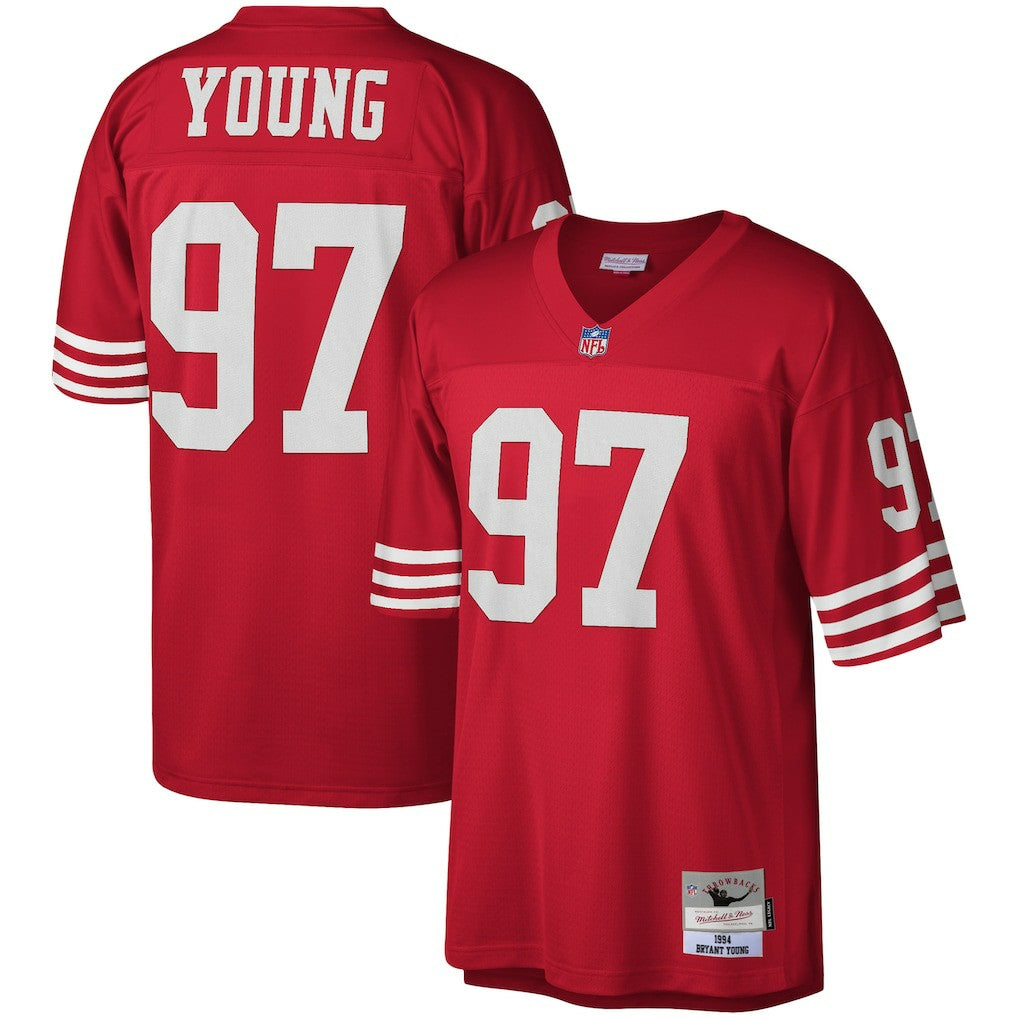 Bryant Young San Francisco 49ers Legacy Replica Jersey - Scarlet for sale