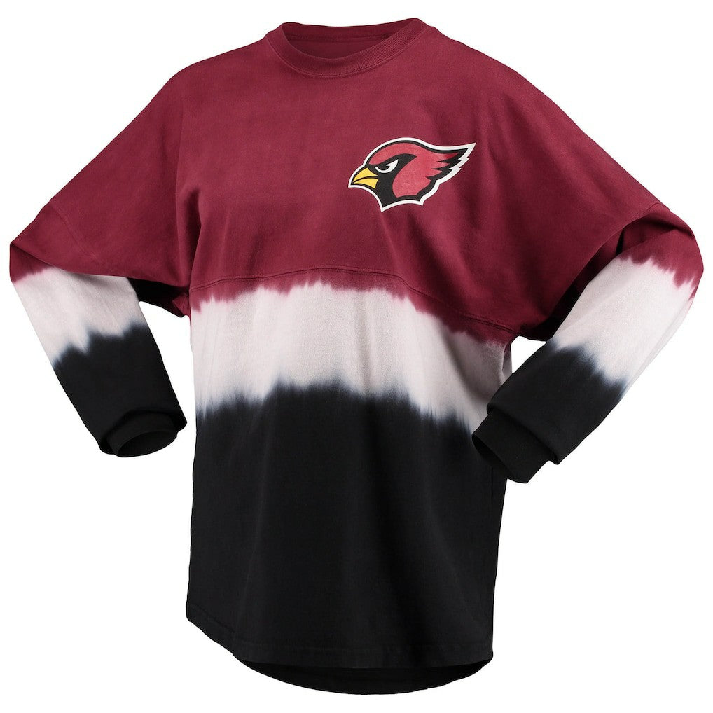 Arizona Cardinals Women's Ombre Long Sleeve T-Shirt - Cardinal/White on sale