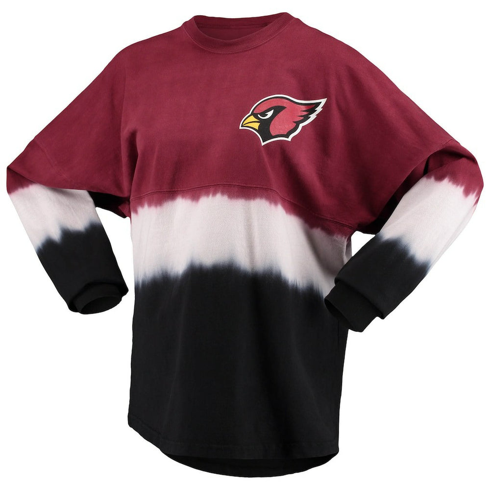 Arizona Cardinals Women's Ombre Long Sleeve T-Shirt - Cardinal/White on sale