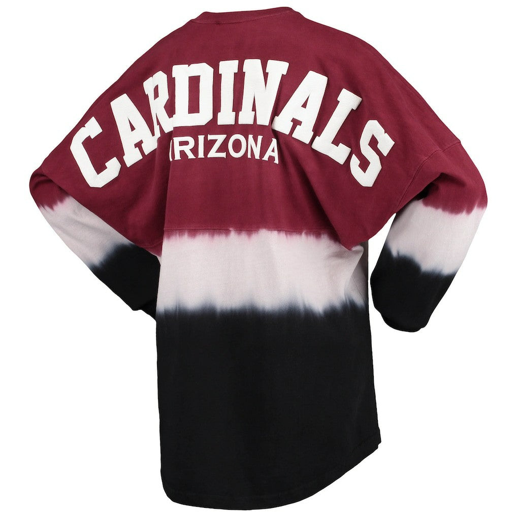 Arizona Cardinals Women's Ombre Long Sleeve T-Shirt - Cardinal/White on sale