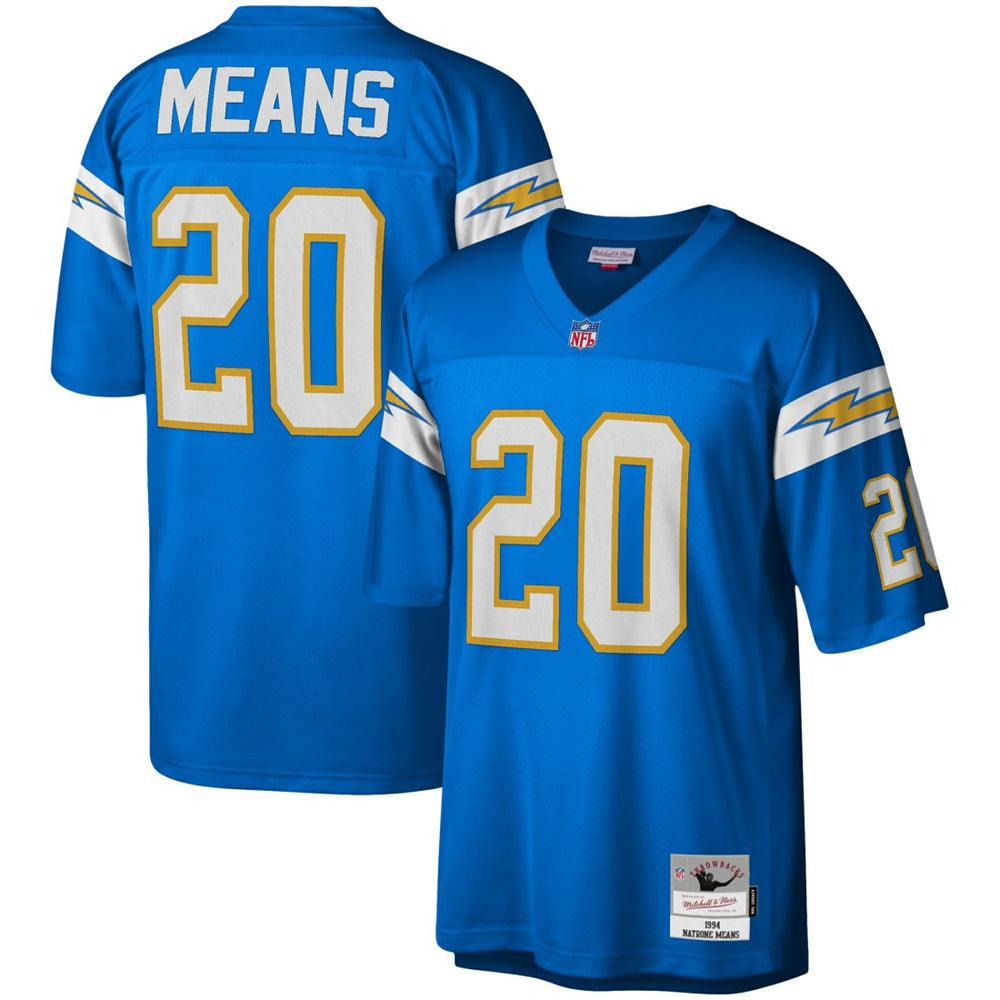 Natrone Means Los Angeles Chargers Legacy Replica Jersey - Powder Blue on sale