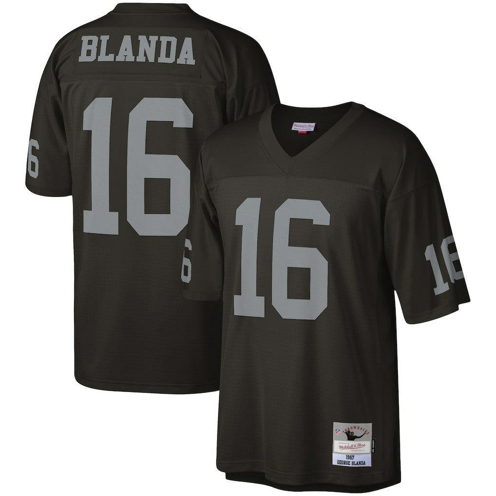 George Blanda Las Vegas Raiders Legacy Replica Jersey - Black outlet