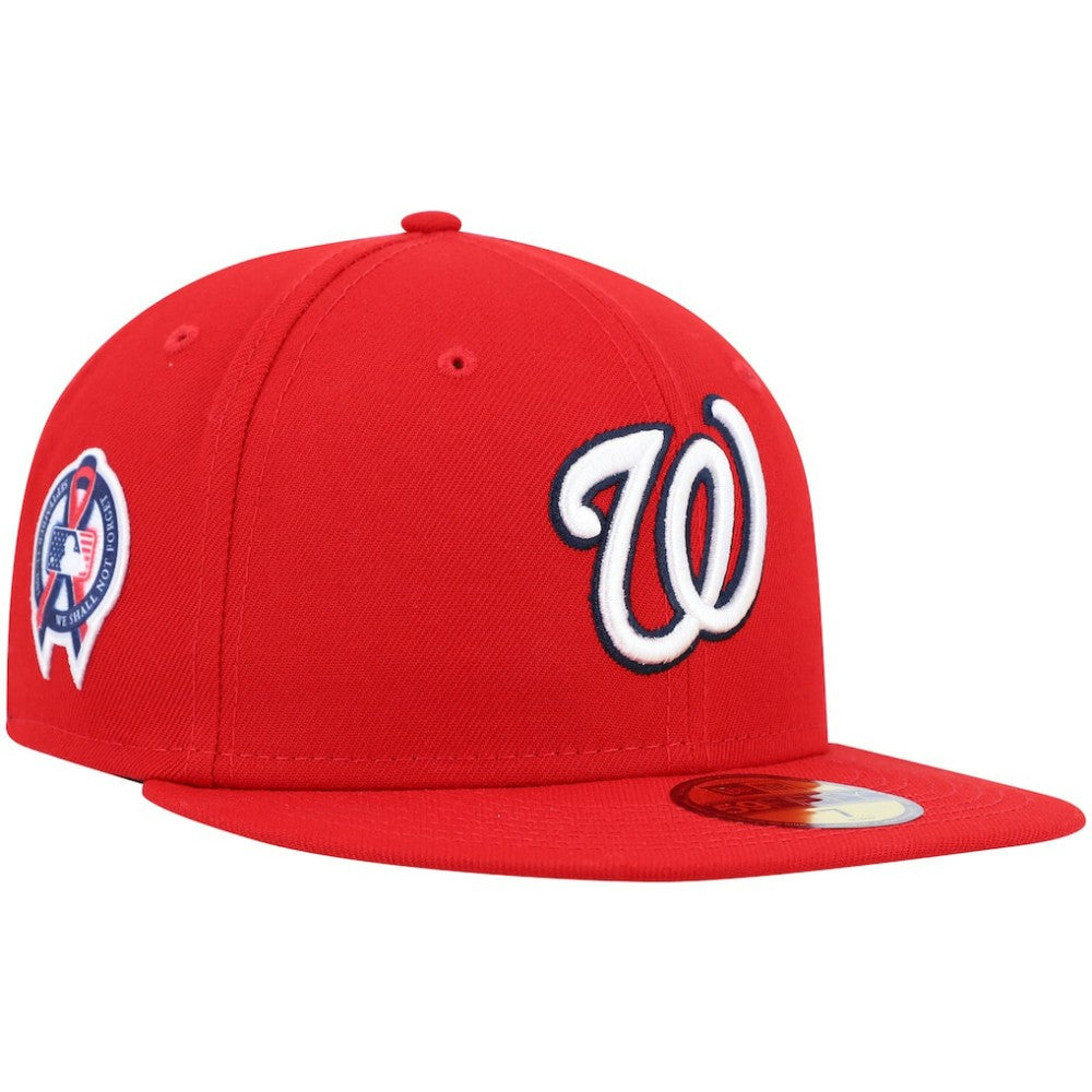Washington Nationals 9/11 Memorial Side Patch 59FIFTY Fitted Hat Red