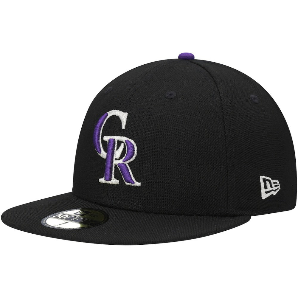 Colorado Rockies 9/11 Memorial Side Patch 59FIFTY Fitted Hat Black