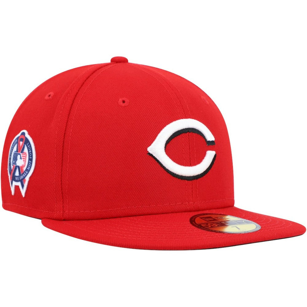 Cincinnati Reds 9/11 Memorial Side Patch 59FIFTY Fitted Hat Red