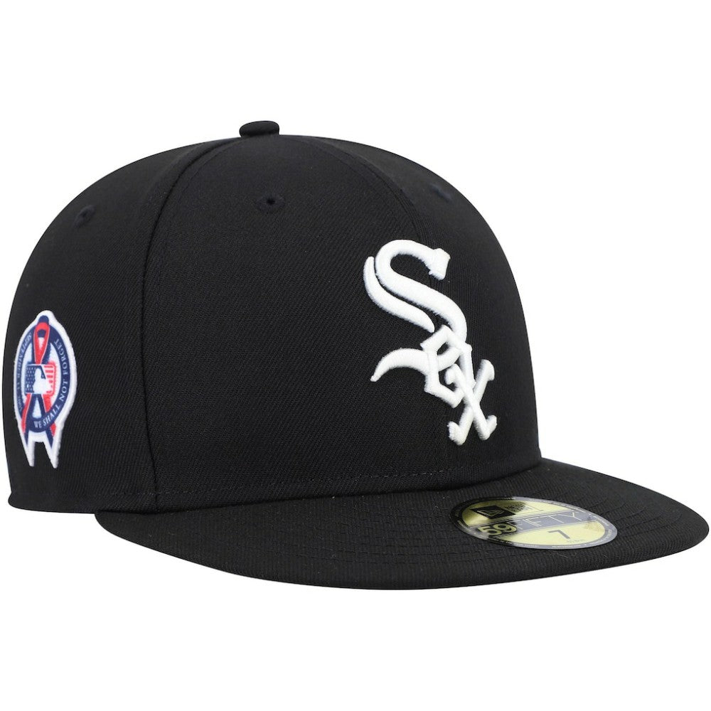Chicago White Sox 9/11 Memorial Side Patch 59FIFTY Fitted Hat Black