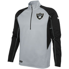 Las Vegas Raiders Combine Authentic Two-a-Days Half-Zip Jacket - Silver cheap