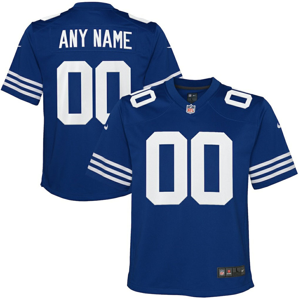 Indianapolis Colts Youth Alternate Custom Game Jersey - Royal cheap