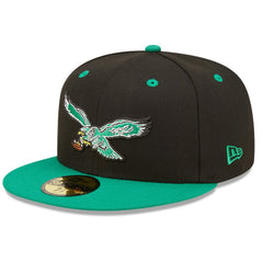 Philadelphia Eagles New Era Flipside 2Tone 59FIFTY Fitted Hat - Black/ online