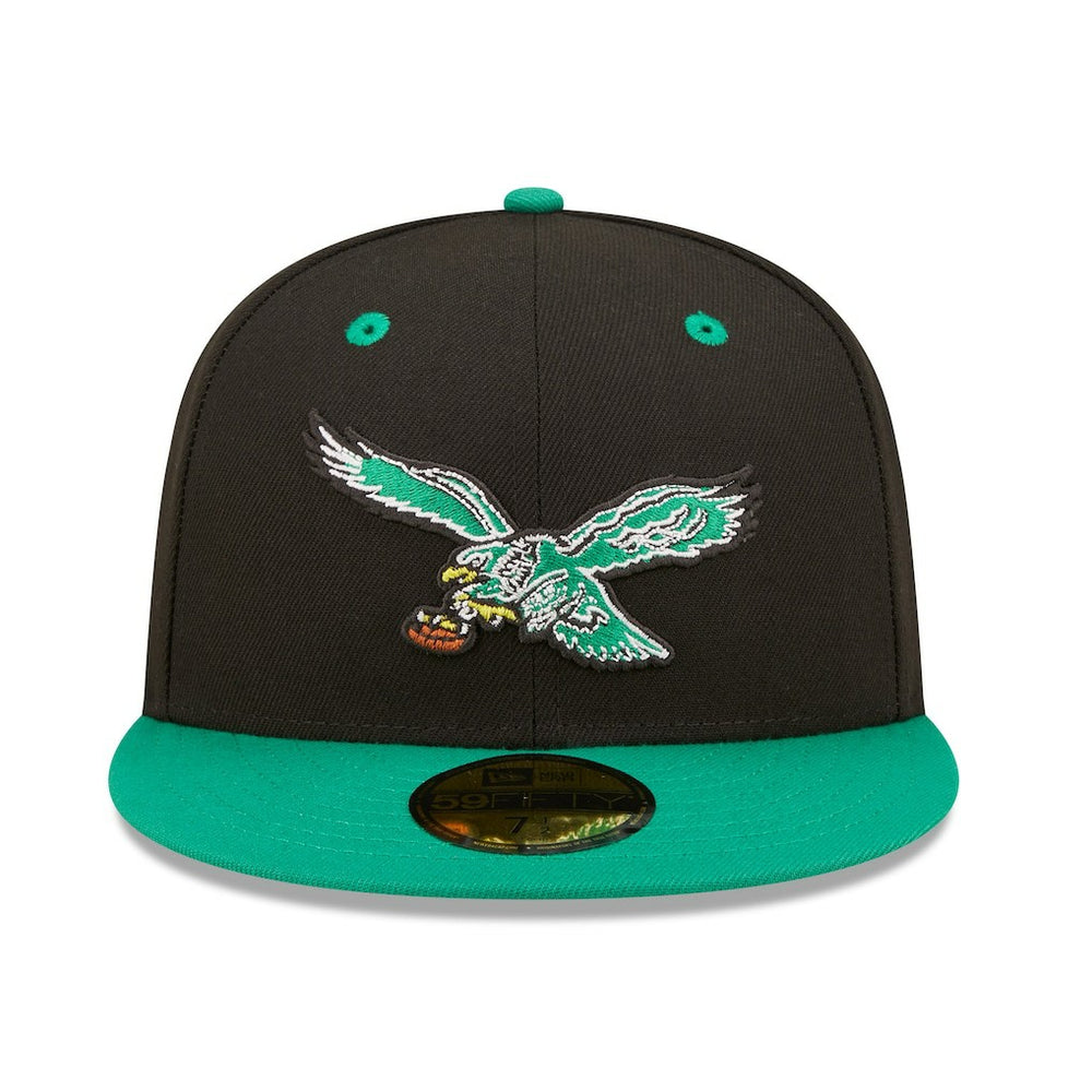 Philadelphia Eagles New Era Flipside 2Tone 59FIFTY Fitted Hat - Black/ online
