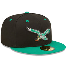 Philadelphia Eagles New Era Flipside 2Tone 59FIFTY Fitted Hat - Black/ online