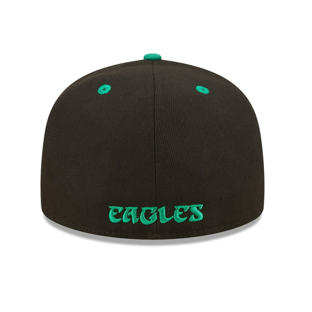 Philadelphia Eagles New Era Flipside 2Tone 59FIFTY Fitted Hat - Black/ online