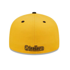 Pittsburgh Steelers New Era Flipside 2Tone 59FIFTY Fitted Hat - Gold/Black discount