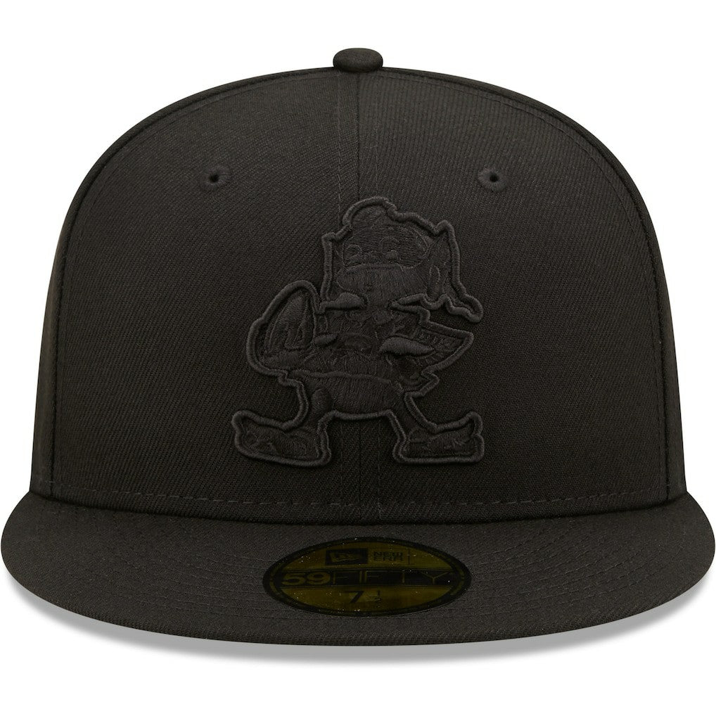 Cleveland Browns New Era Team Black on Black Alternate Logo 59FIFTY Fitted Hat online
