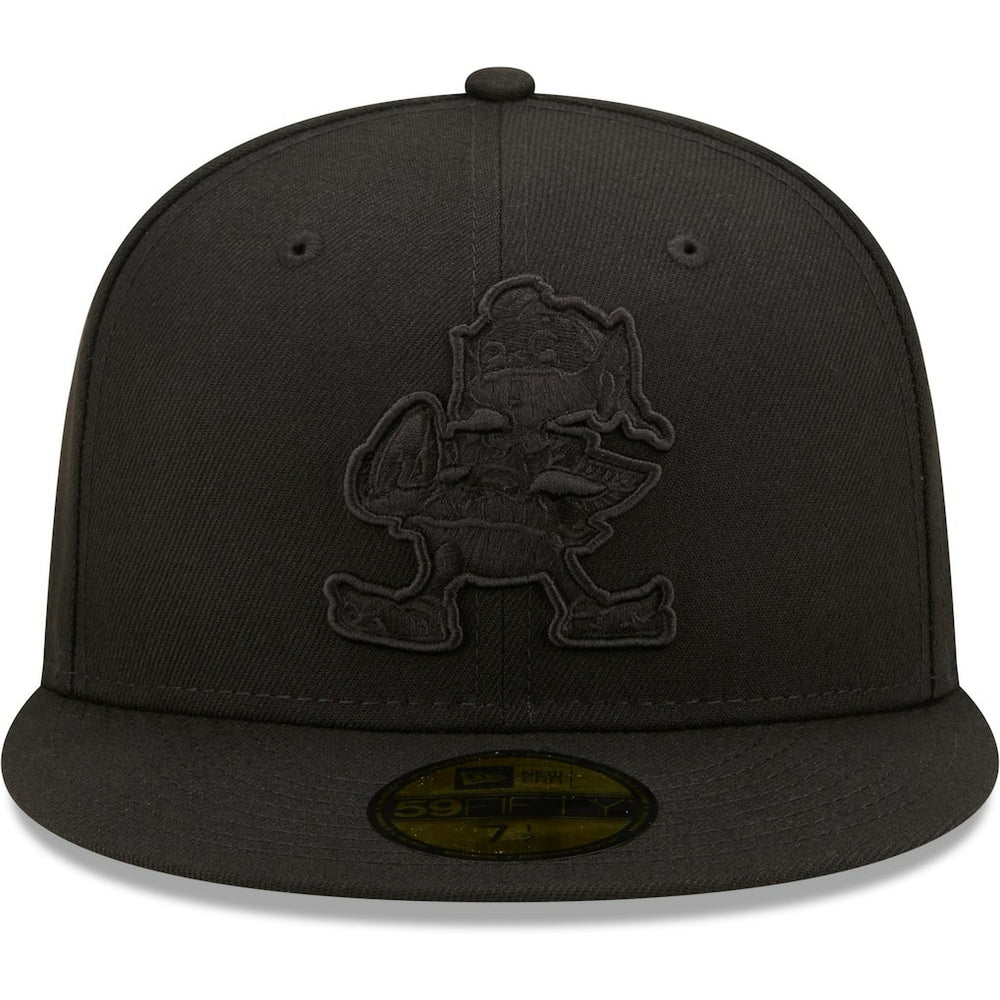 Cleveland Browns New Era Team Black on Black Alternate Logo 59FIFTY Fitted Hat online