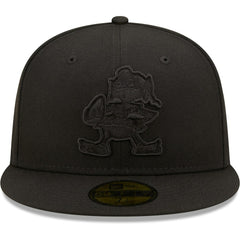 Cleveland Browns New Era Team Black on Black Alternate Logo 59FIFTY Fitted Hat online