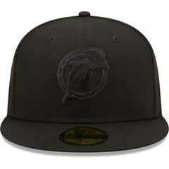 Miami Dolphins New Era Team Black on Black Alternate Logo 59FIFTY Fitted Hat on sale