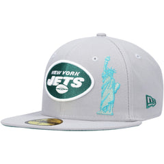 New York Jets New Era City Describe 59FIFTY Fitted Hat - Gray for sale