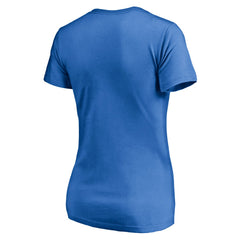 Detroit Lions Women's Long Stride V-Neck T-Shirt - Blue sale