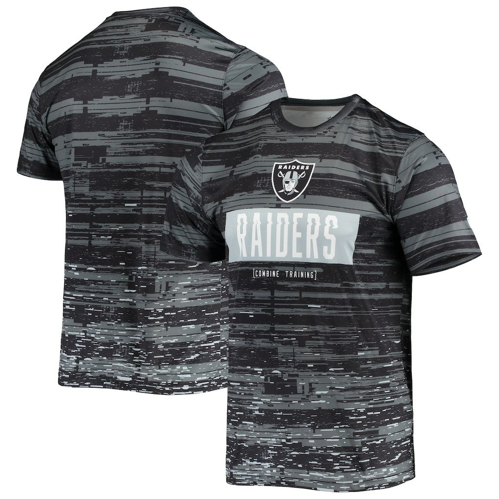 Las Vegas Raiders New Era Combine Authentic Sweep T-Shirt - Black cheap