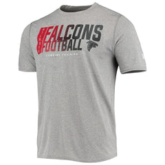 Atlanta Falcons New Era Combine Authentic Game On T-Shirt - Heathered Gray sale