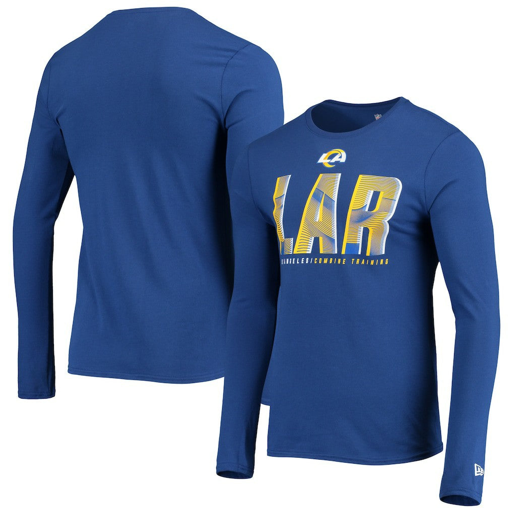 Los Angeles Rams New Era Combine Authentic Static Abbreviation Long Sleeve T-Shirt - Royal for sale