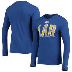 Los Angeles Rams New Era Combine Authentic Static Abbreviation Long Sleeve T-Shirt - Royal for sale