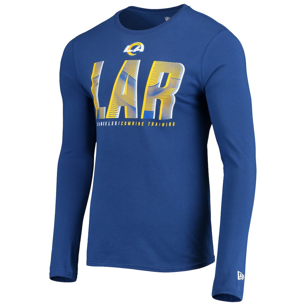 Los Angeles Rams New Era Combine Authentic Static Abbreviation Long Sleeve T-Shirt - Royal for sale